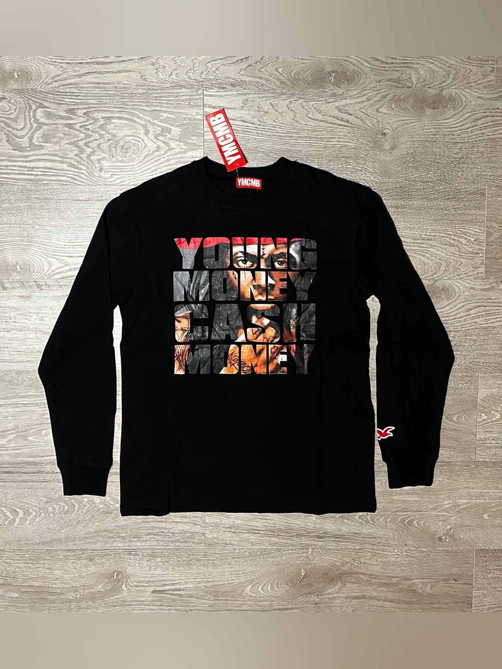 2000s YMCMB Lil Wayne Y2K Men’s Black Long Sleeve Graphic Shirt